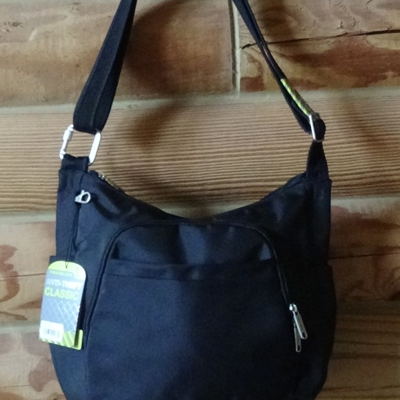 travelon crossbody bucket bag